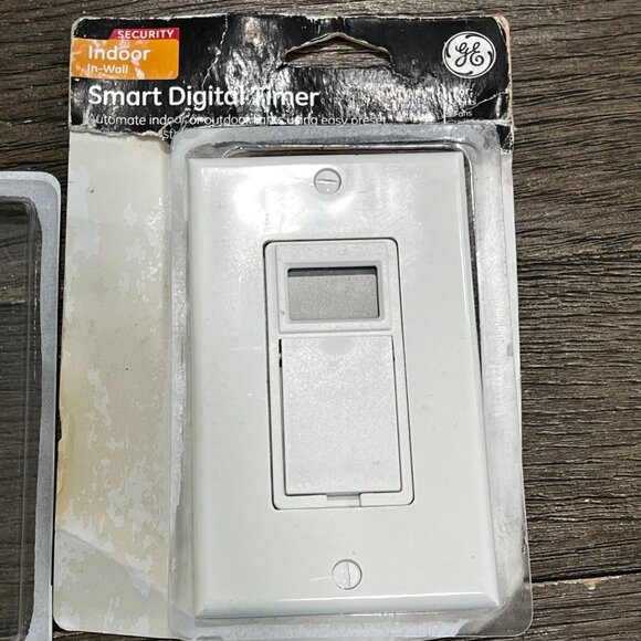GE Indoor In-Wall Smart Digital Timer 7-Day Programmable 120VAC 15A White Open B - Picture 1 of 5
